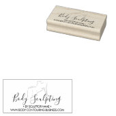 Lichaamsmodellering contouren bruinen rubberstempel (Gestempeld)