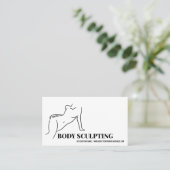 Lichaamsmodellering contouring spa eenvoudig visitekaartje (Staand voorkant)