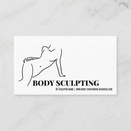 Lichaamsmodellering contouring spa eenvoudig visitekaartje (Voorkant)