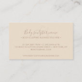 Lichaamsmodellering contouring spa tan brons visitekaartje (Achterkant)
