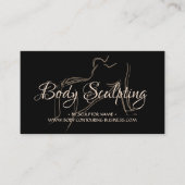 Lichaamsmodellering contouring spa vrouw schets visitekaartje (Voorkant)