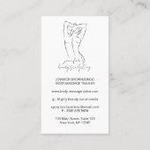 Lichaamsmodellering Contouring Spray Tan Afspraak Visitekaartje (Achterkant)