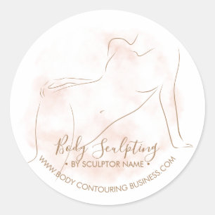 Lichaamsmodellering contourverzorging ronde sticker