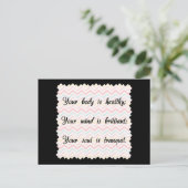 Lichaamsontsteking Briefkaart (Staand voorkant)