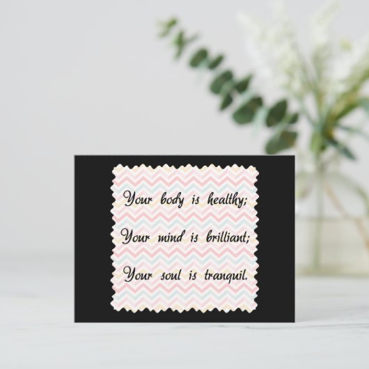 Lichaamsontsteking Briefkaart (Staand voorkant)