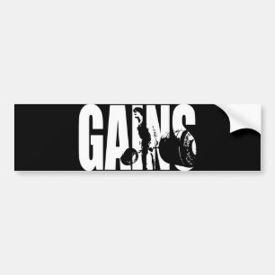 "Lichaamsopbouw" - GAINS Bumpersticker