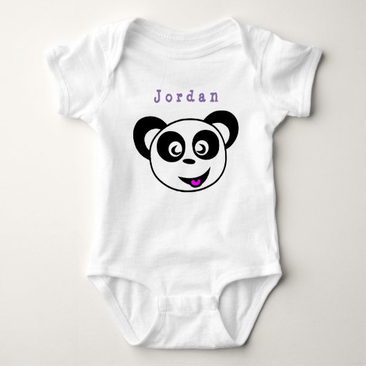 lichaamspak grappig, panda ...baby bodysuit (Voorkant)