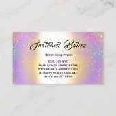 Lichaamspatserij Sculpting Beauty Logo Massage Hol Visitekaartje (Achterkant)