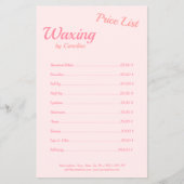 Lichaamspoelwas Boutique Eenvoudige roze flyer (Voorkant)
