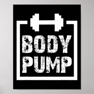 Lichaamspomp Fitness Motivatie T Shirt -bodybuildi Poster
