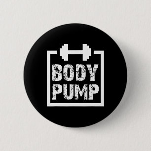 Lichaamspomp Fitness Motivatie T Shirt -bodybuildi Ronde Button 5,7 Cm
