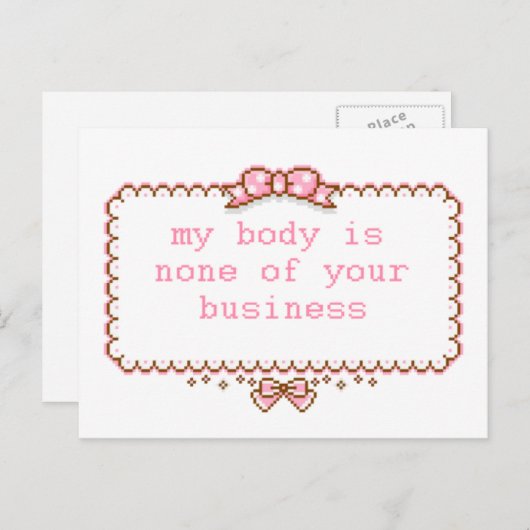 Lichaamspositief Briefkaart (Voorkant / Achterkant)