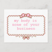 Lichaamspositief Briefkaart (Voorkant)