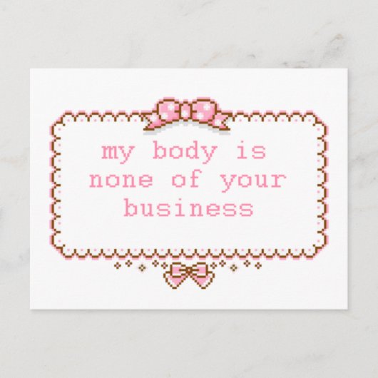 Lichaamspositief Briefkaart (Voorkant)