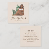 Lichaamspositionering Zelf liefde esthesie Sociale Vierkante Visitekaartje (Voorkant / Achterkant)