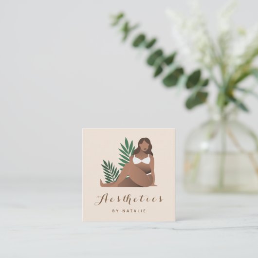 Lichaamspositionering Zelf liefde esthesie Sociale Vierkante Visitekaartje (Staand voorkant)