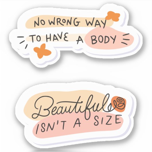 Lichaamspositioneringsaanbiedingen ticker Pack 2 Sticker (Voorkant)