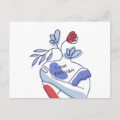 Lichaamspositiviteitsberichten Briefkaart (Voorkant)