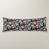 Lichaamsprietskulls Tattoo Lichaamskussen (Voorkant)