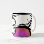 Lichaamsschets Mok met tweetone koffie (Voorkant rechts)