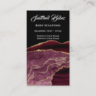 Lichaamsslachting Logo, gouden SPA Gold QRCODE Visitekaartje