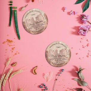 Lichaamsslagtrommel Product Roos Drip Vogels Ronde Sticker