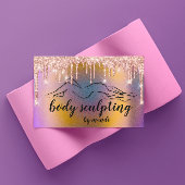 Lichaamsslingerend prachtig Logo Glitter Drift Hol Visitekaartje