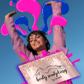 Lichaamsslopende schoonheidsriemen voor Logo Visitekaartje