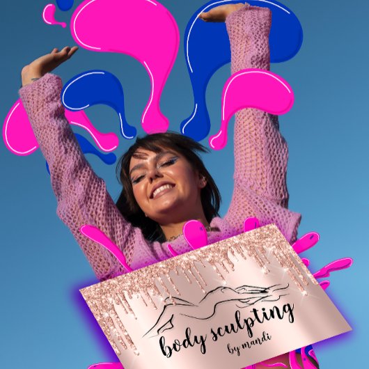 Lichaamsslopende schoonheidsriemen voor Logo Visitekaartje