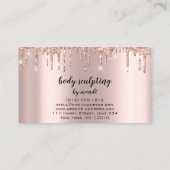 Lichaamsslopende schoonheidsriemen voor Logo Visitekaartje (Achterkant)