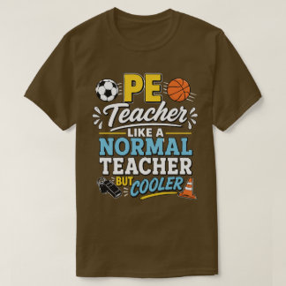 Lichaamstrainer als een gewone leraar maar cooler t-shirt