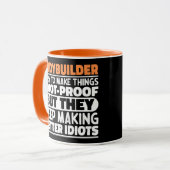 Lichaamstrainer Ik probeer dingen grappig te maken Mok (Voorkant links)