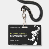 Lichaamstraining Badge (Voorzijde met lanyard)