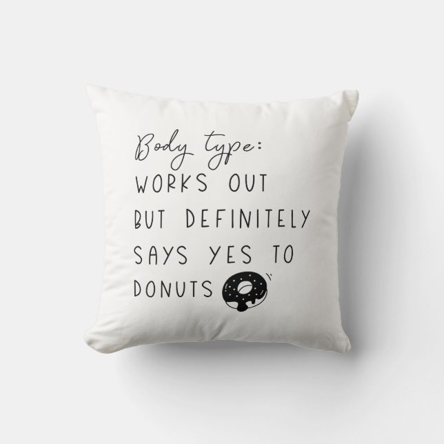 Lichaamstype Donuts Kussen (Voorkant)