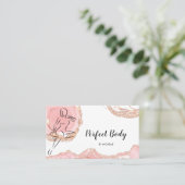 Lichaamsveeg- en contourgolftraining visitekaartje (Staand voorkant)