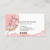 Lichaamsveeg- en contourgolftraining visitekaartje (Achterkant)