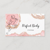 Lichaamsveeg- en contourgolftraining visitekaartje (Voorkant)