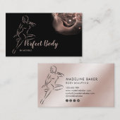 Lichaamsveeg- en contourgolftraining visitekaartje (Voorkant / Achterkant)