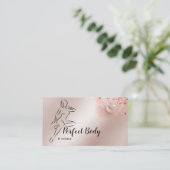 Lichaamsveeg- en contourgolftraining visitekaartje (Staand voorkant)