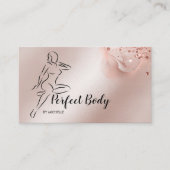 Lichaamsveeg- en contourgolftraining visitekaartje (Voorkant)