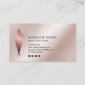 Lichaamsverzorger Fitness Linergie Waist Trainer Visitekaartje (Achterkant)