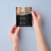 Lichaamsvormende Bouw SPA Logo Roze Prijslijst Flyer (Hand)