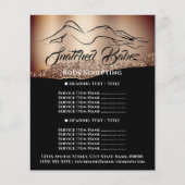 Lichaamsvormende Bouw SPA Logo Roze Prijslijst Flyer (Voorkant)