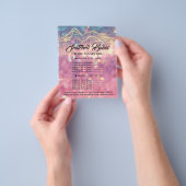 Lichaamsvorming Logo Roze Roze Prijslijst  Flyer (Hand)