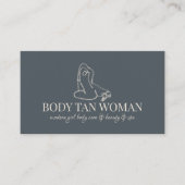 Lichaamsvrouw Line Art Modern Visitekaartje (Voorkant)