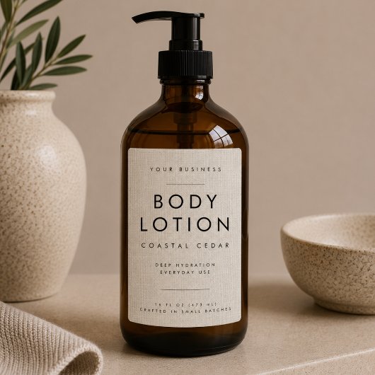 Lichaamswater Linen Etiket