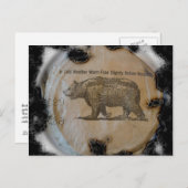 Lichaamszekering verbrand briefkaart (Voorkant / Achterkant)