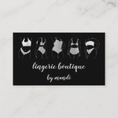 Lichaamszorg Logo QR Code Bikini Ondergoed Winkel  Visitekaartje (Voorkant)