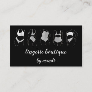 Lichaamszorg Logo QR Code Bikini Ondergoed Winkel  Visitekaartje