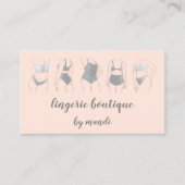 Lichaamszorg Logo QR Code Bikini Ondergoed Winkelg Visitekaartje (Voorkant)